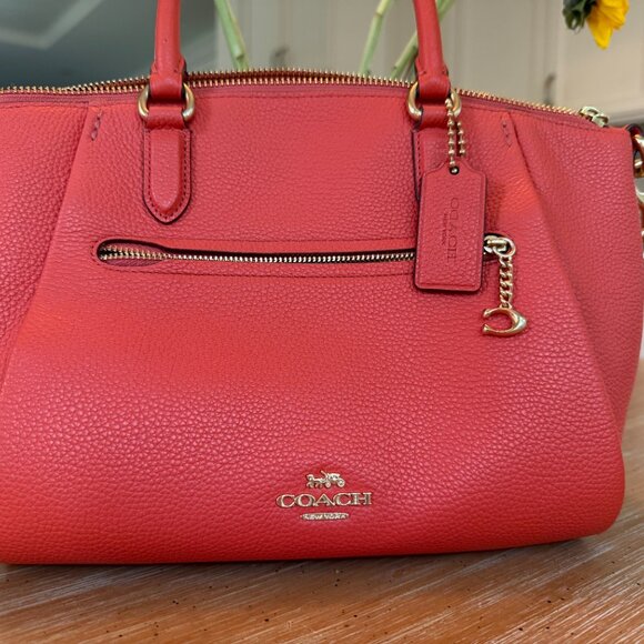 Stunning Coach Elise coral satchel - Picture 2 of 11